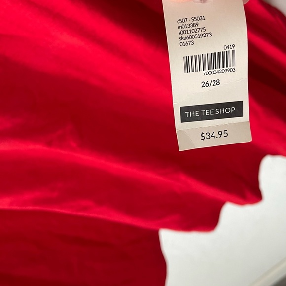 LANE Bryant| Red Scoop neck tee “American Dream” logo•••Plus Size Graphic NWT 4X - Picture 6 of 9